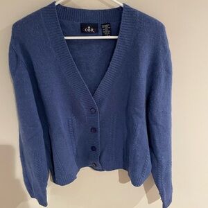 OBR lambswool sweater button down cardigan-Medium